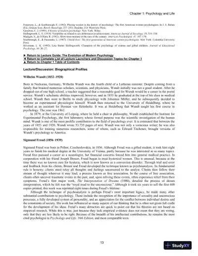 Lecture Notes For Psychology And Life, 20th Edition - Page 14 preview image