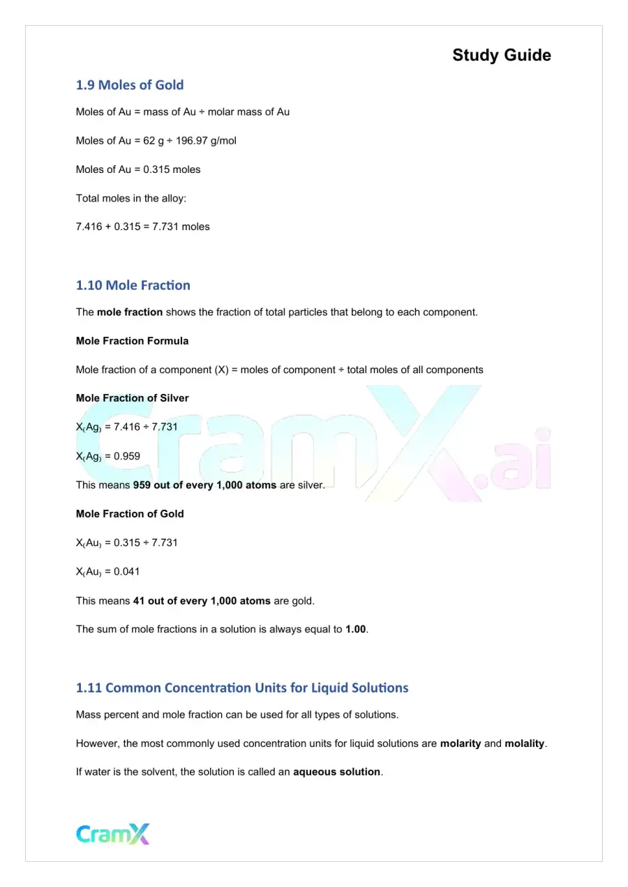Chemistry - Solutions, page 4