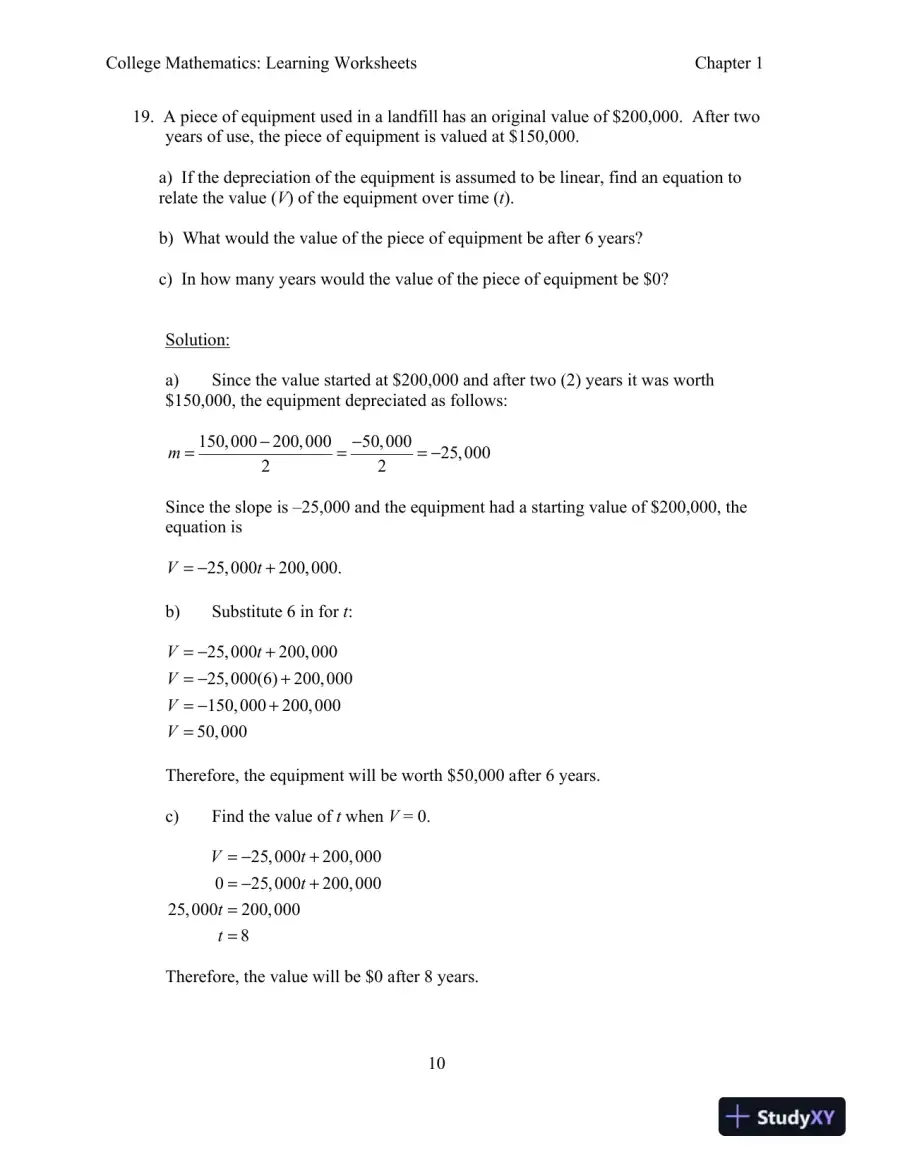 Solution Manual for College Mathematics for Business, Economics, Life Sciences, and Social Sciences, 14th Edition, page 13
