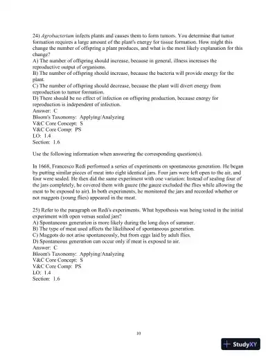 Test Bank For Biological Science 6th Edition Test Bank - Page 11 preview image