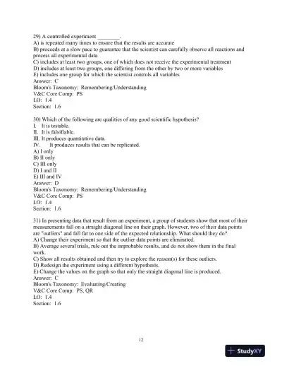 Test Bank For Biological Science 6th Edition Test Bank - Page 13 preview image