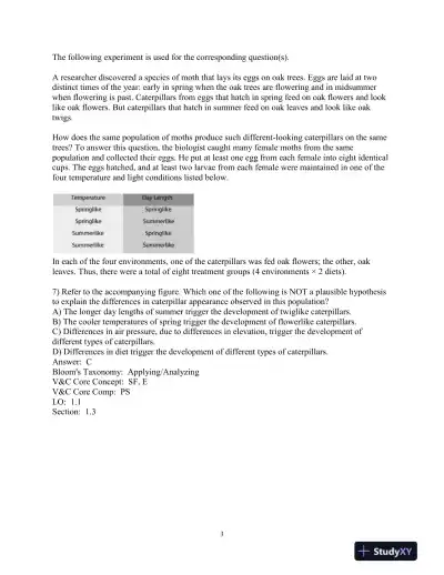 Test Bank For Biological Science 6th Edition Test Bank - Page 4 preview image