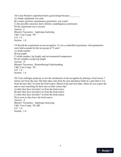 Test Bank For Biological Science 6th Edition Test Bank - Page 9 preview image