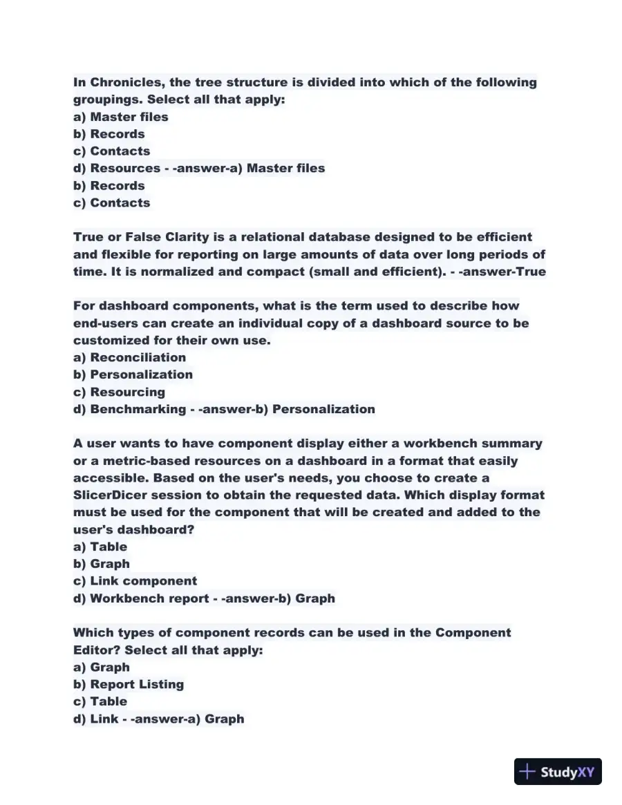 2023-2024 COG170 Cogito Epic Training Fundamentals Practice Exam with Answers (198 Solved Questions), page 9