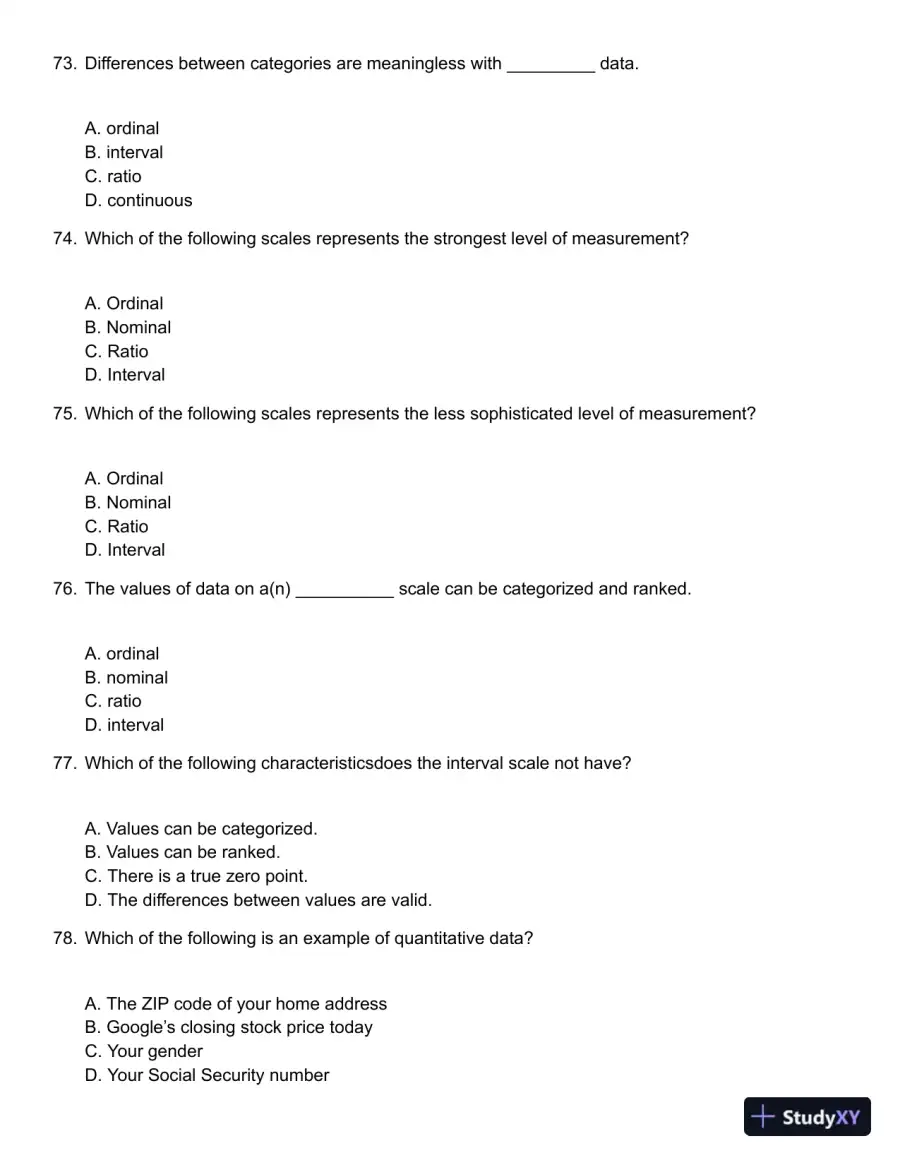 Business Statistics: Communicating with Numbers 2nd Edition Test Bank, page 13