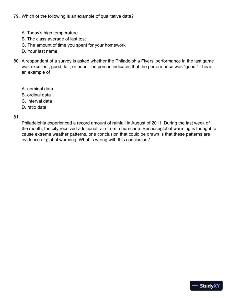 Business Statistics: Communicating with Numbers 2nd Edition Test Bank, page 14