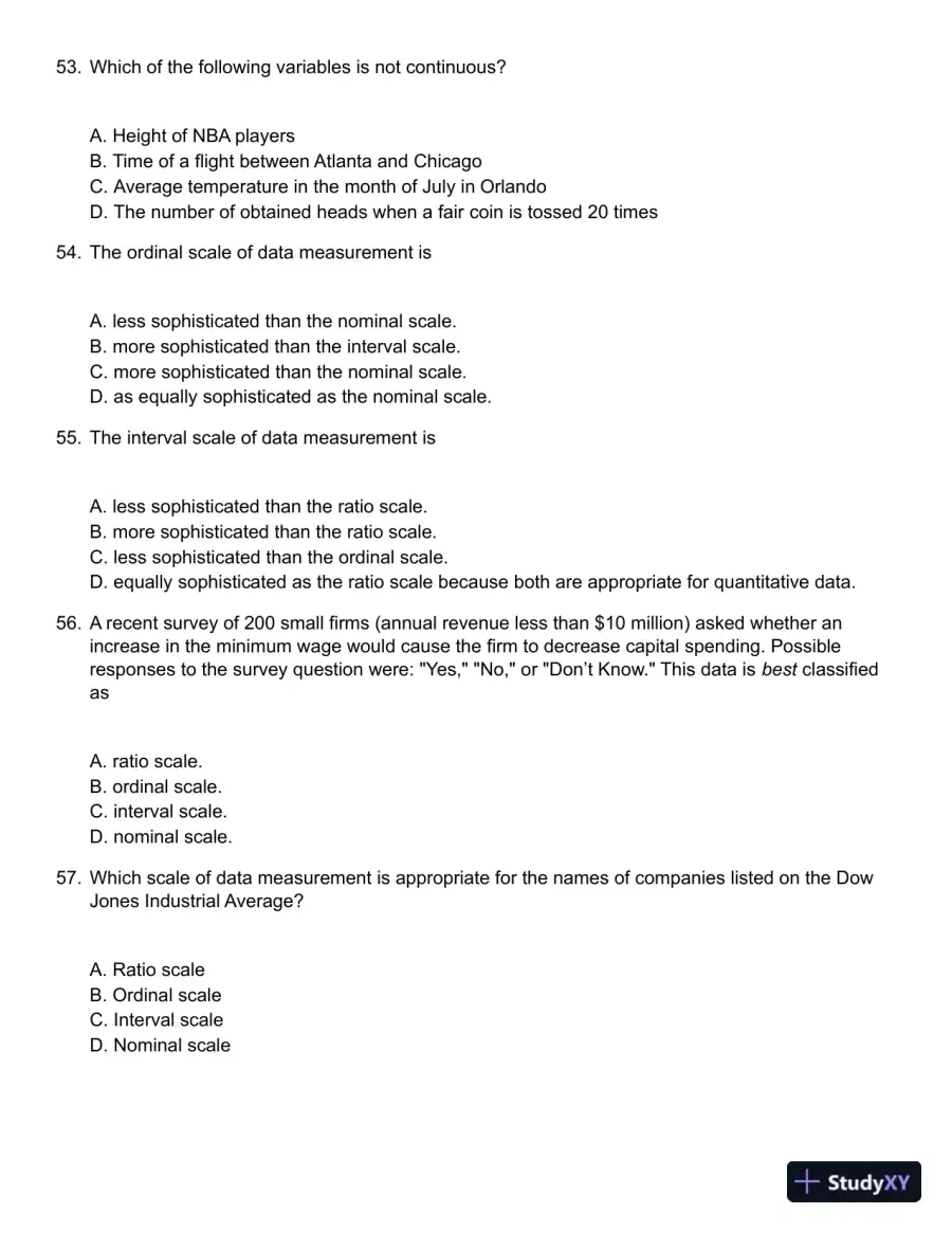 Business Statistics: Communicating with Numbers 2nd Edition Test Bank, page 9