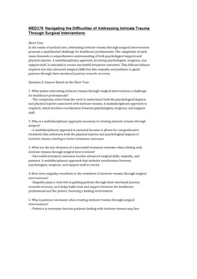 Navigating the Difficulties of Addressing Intricat - Page 1 preview image