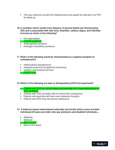 NRNP6675 Neurology Week 6 Midterm Exam With Answers (100 Solved Questions) - Page 4 preview image