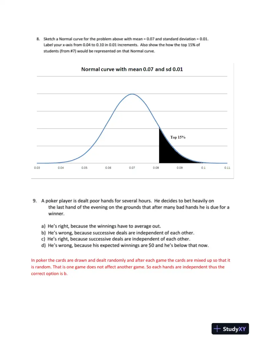 Practice Exam: Statistical Analysis, Financial Management, and Accounting Concepts, page 3