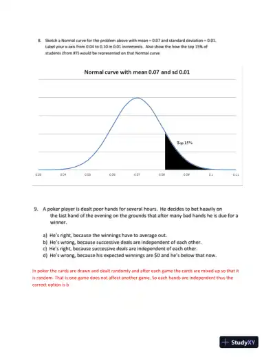 Practice Exam: Statistical Analysis, Financial Management, and Accounting Concepts - Page 3 preview image