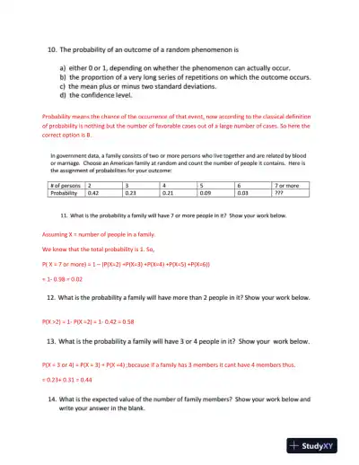 Practice Exam: Statistical Analysis, Financial Management, and Accounting Concepts - Page 4 preview image