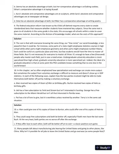 Solution Manual For Modern Principles: Microeconomics, 4th Edition - Page 10 preview image