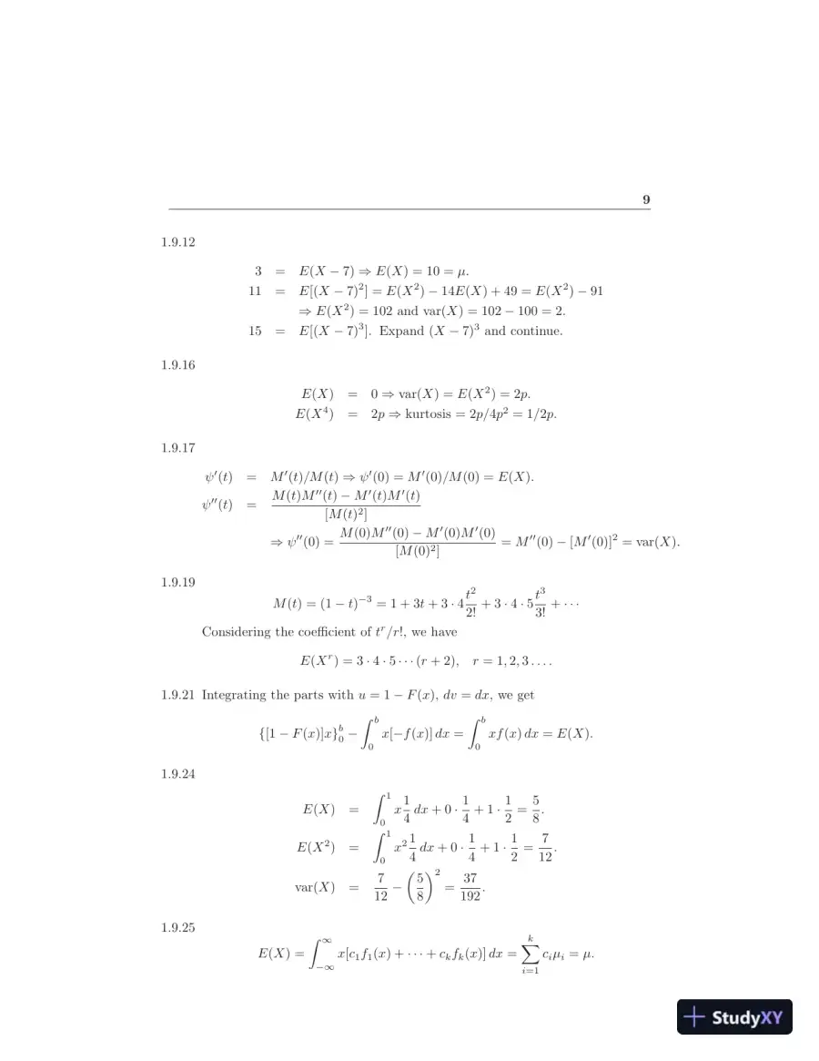 Solution Manual for Introduction to Mathematical Statistics, 8th Edition, page 12
