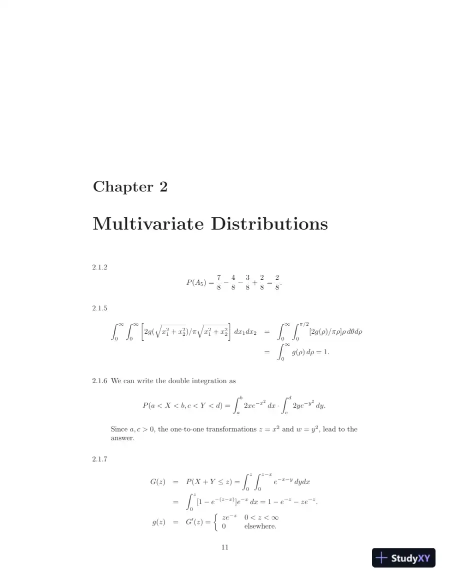 Solution Manual for Introduction to Mathematical Statistics, 8th Edition, page 14