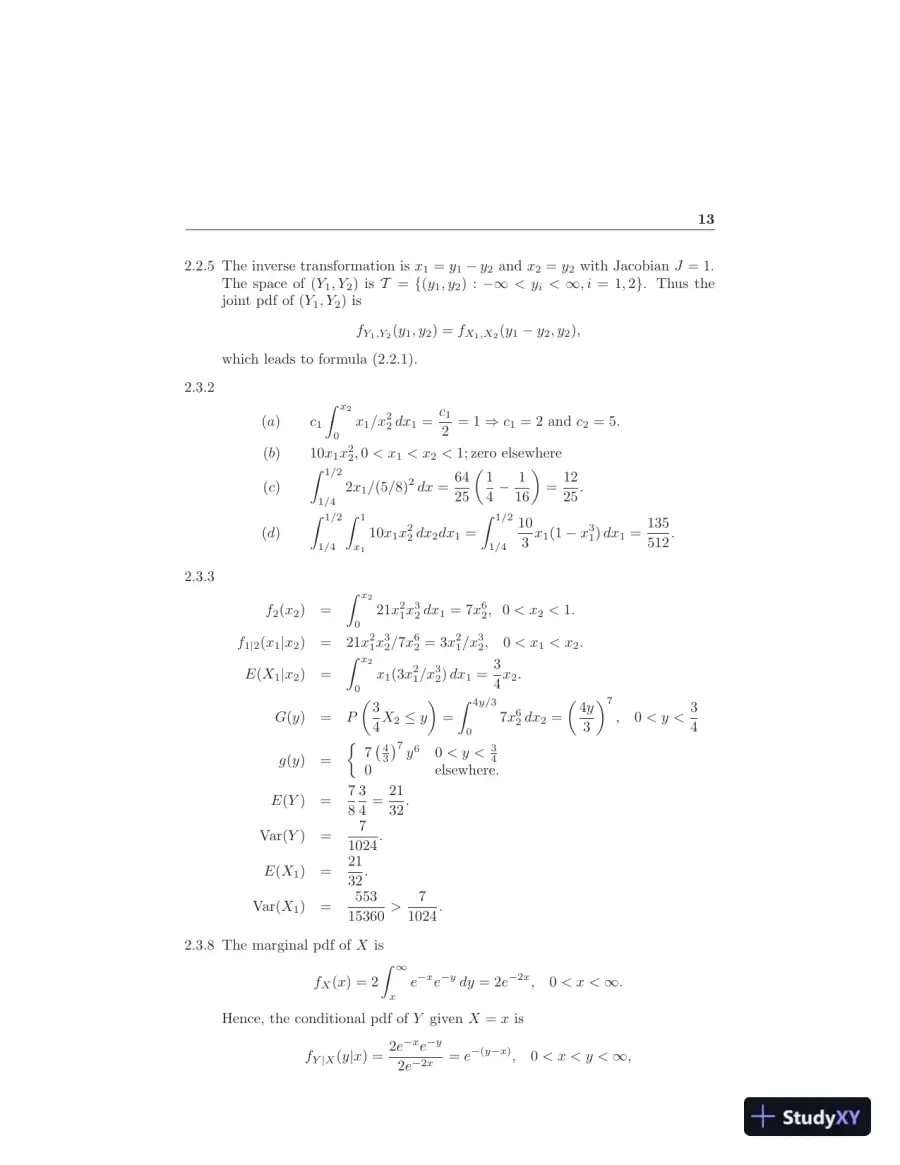 Solution Manual for Introduction to Mathematical Statistics, 8th Edition, page 16