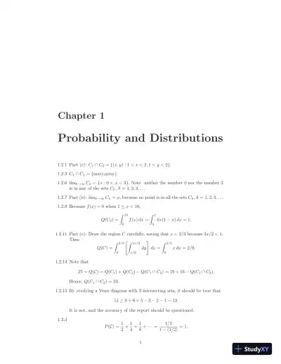 Solution Manual for Introduction to Mathematical Statistics, 8th Edition - Page 4 preview image