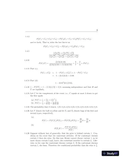 Solution Manual for Introduction to Mathematical Statistics, 8th Edition - Page 6 preview image