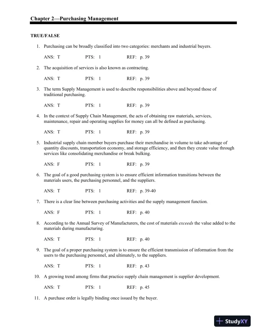 Test Bank For Principles Of Supply Chain Management: A Balanced Approach, 3rd Edition, page 13