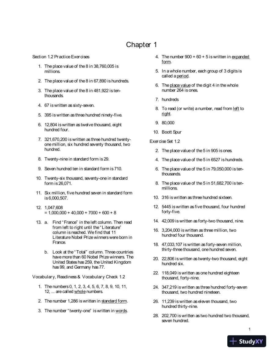 Solution Manual for Developmental Mathematics, 4th Edition, page 5