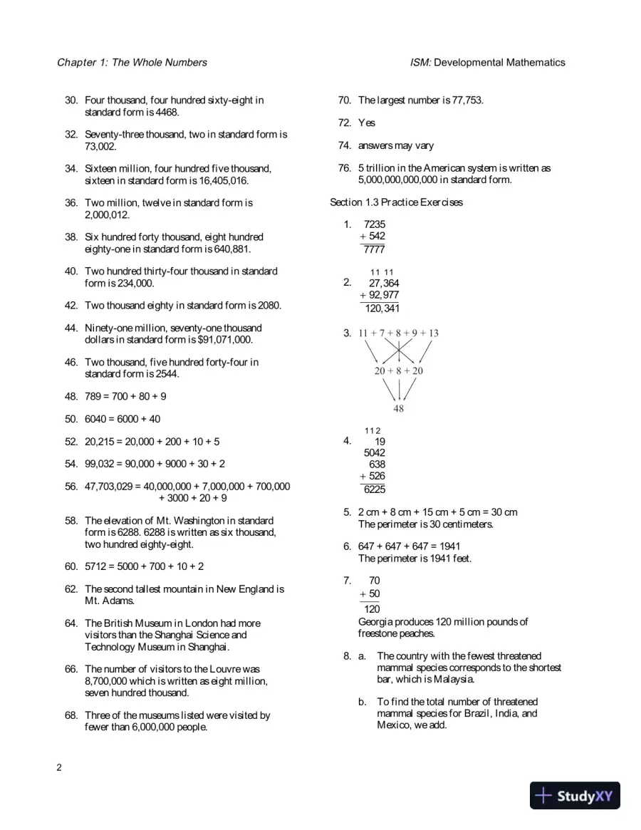 Solution Manual for Developmental Mathematics, 4th Edition, page 6