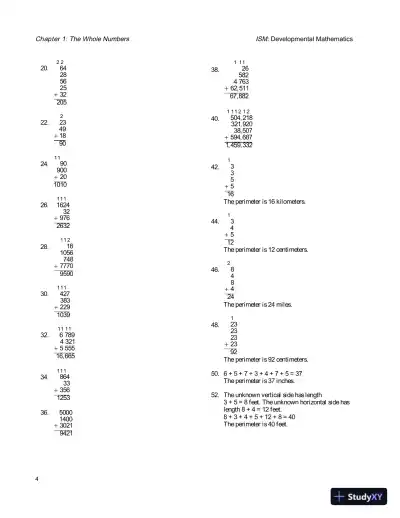 Solution Manual for Developmental Mathematics, 4th Edition - Page 8 preview image