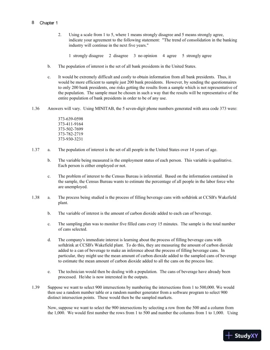 Statistics for Business and Economics , 13th Edition Solution Manual, page 12