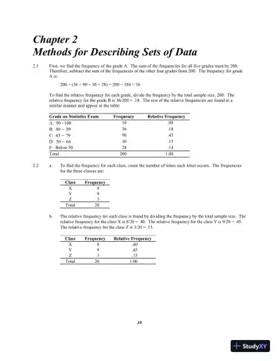 Statistics for Business and Economics , 13th Edition Solution Manual - Page 14 preview image