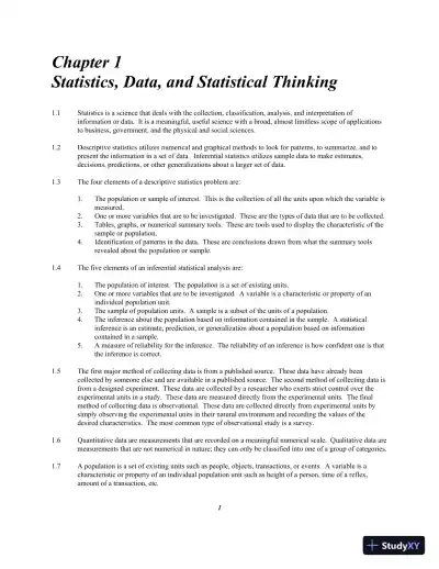 Statistics for Business and Economics , 13th Edition Solution Manual - Page 5 preview image