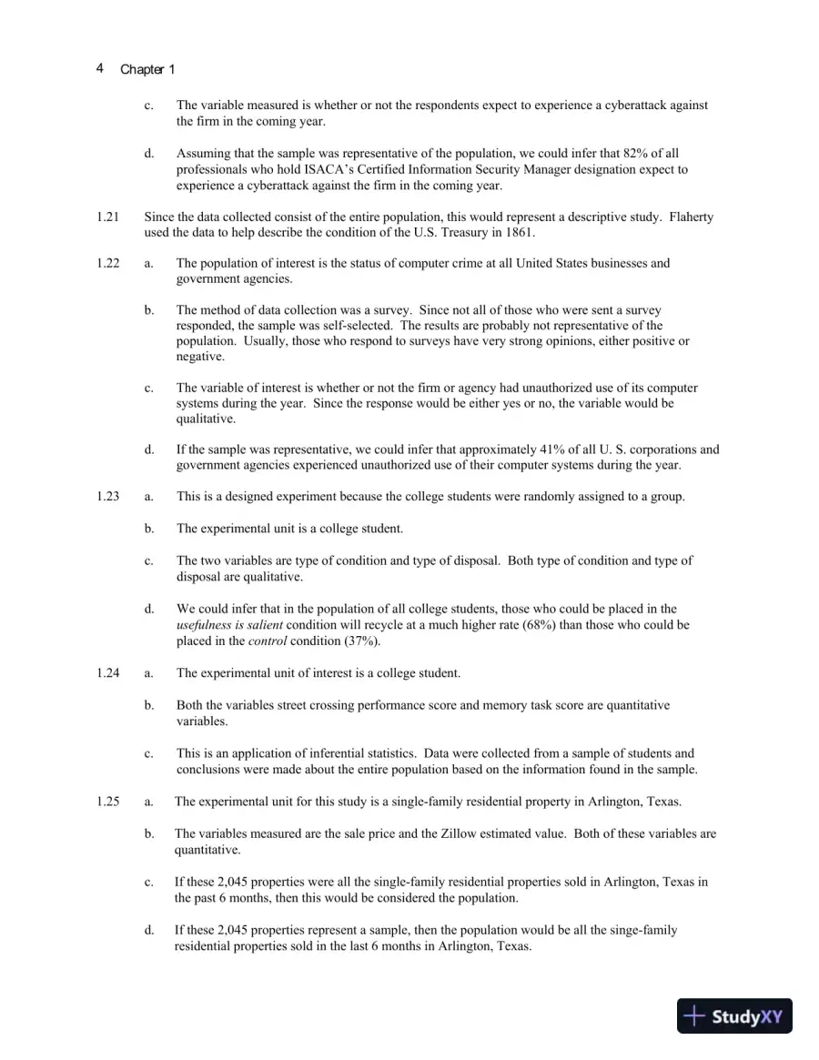 Statistics for Business and Economics , 13th Edition Solution Manual, page 8