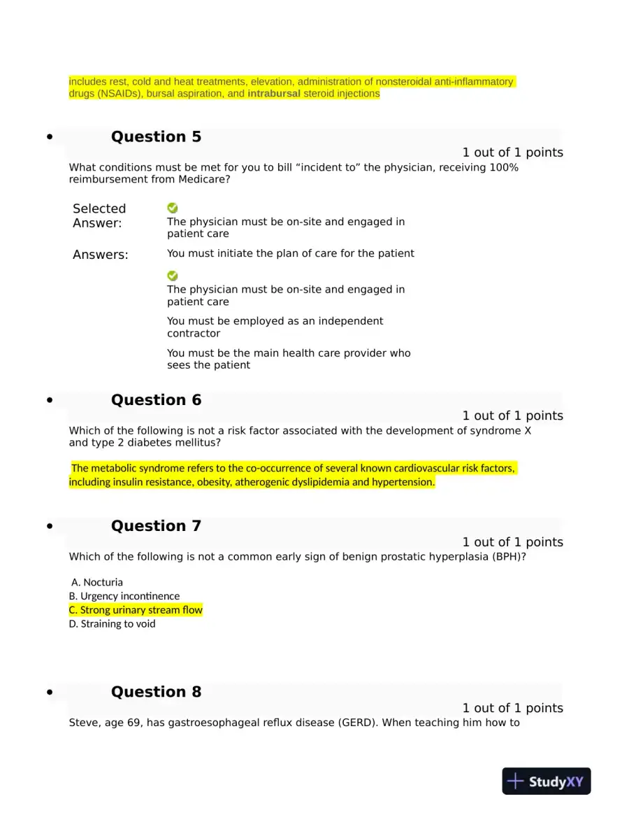 Clinical Analysis Final Exam With Answers (143 Solved Questions), page 3