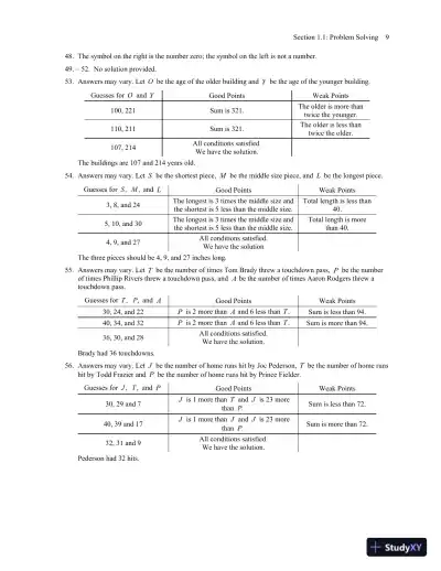 Solution Manual for Mathematics All Around, 6th Edition - Page 14 preview image