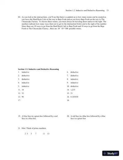 Solution Manual for Mathematics All Around, 6th Edition - Page 18 preview image
