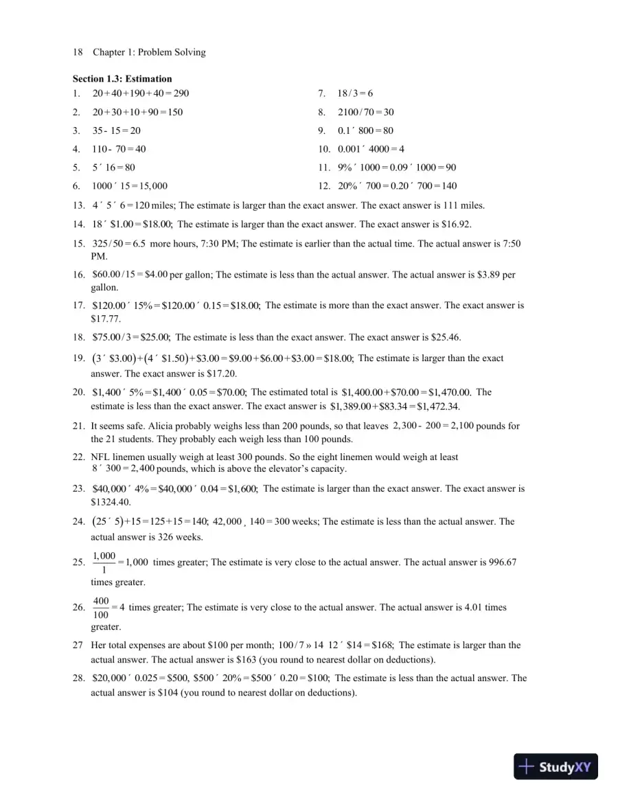 Solution Manual for Mathematics All Around, 6th Edition, page 23