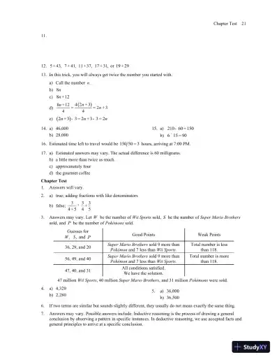 Solution Manual for Mathematics All Around, 6th Edition - Page 26 preview image