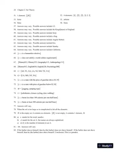 Solution Manual for Mathematics All Around, 6th Edition - Page 29 preview image