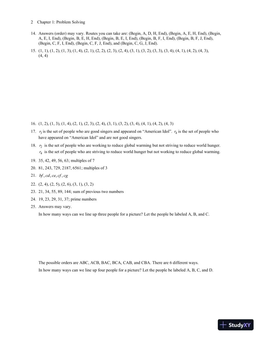Solution Manual for Mathematics All Around, 6th Edition, page 7