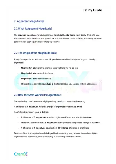 Astronomy - Observational Properties of Stars - Page 3 preview image