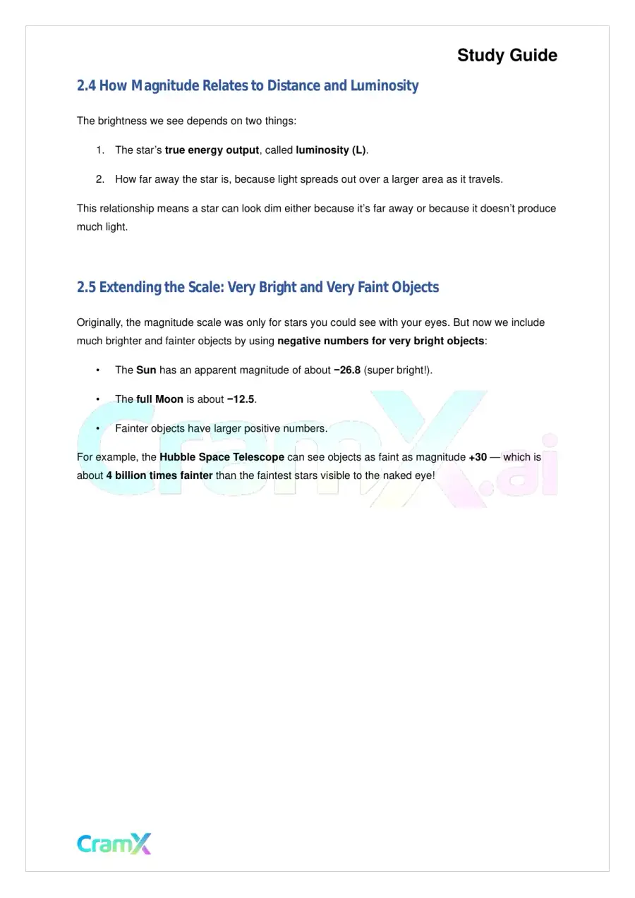 Astronomy - Observational Properties of Stars, page 4