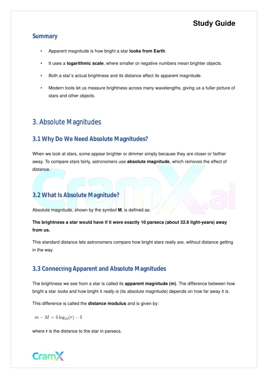 Astronomy - Observational Properties of Stars, page 6