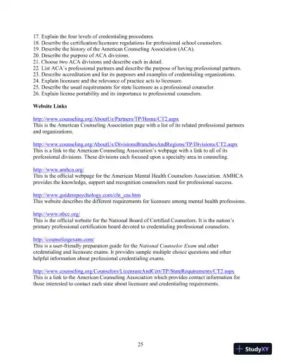 Solution Manual for Orientation to the Counseling Profession: Advocacy, Ethics, and Essential Professional Foundations, 3rd Edition - Page 25 preview image