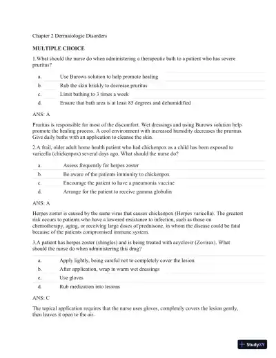 Test Bank For Clinical Gudelines In Primary Care, 3rd Edition - Page 14 preview image