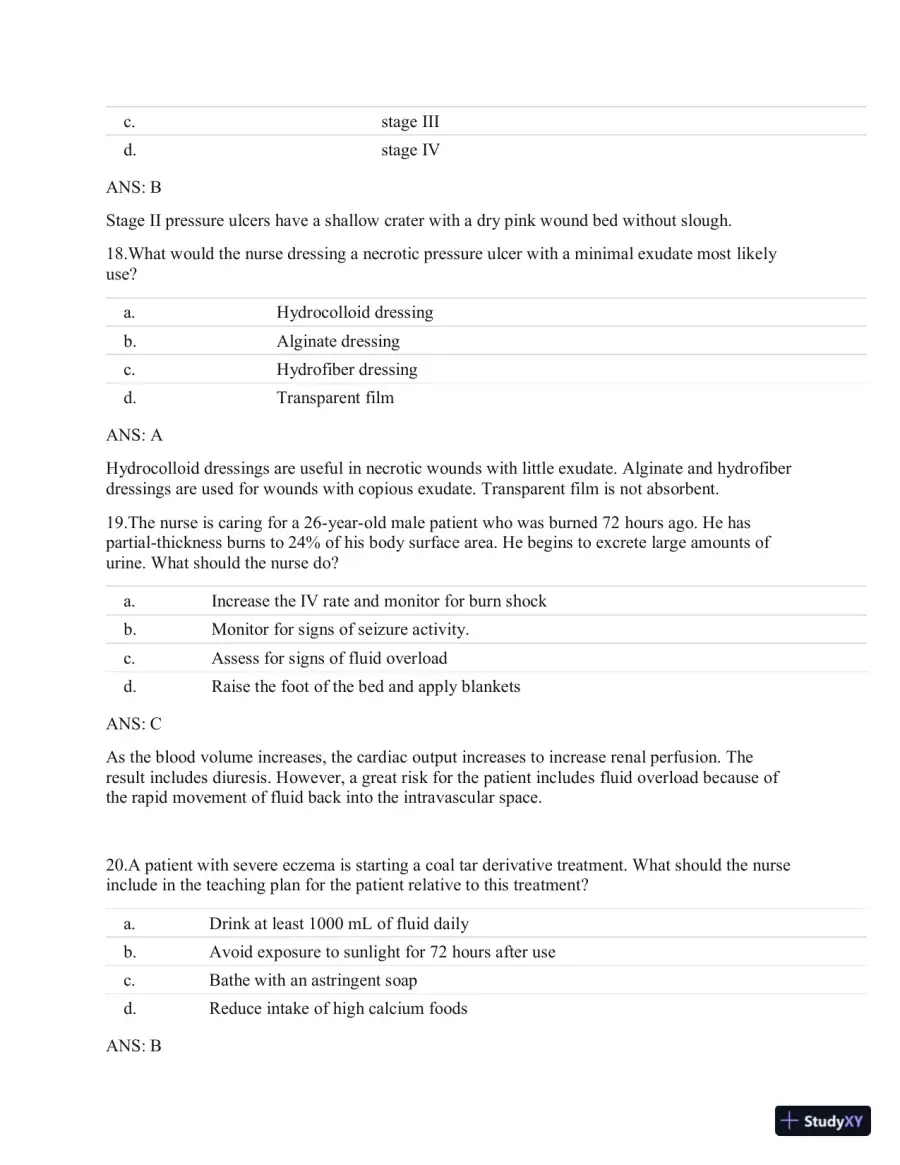Test Bank For Clinical Gudelines In Primary Care, 3rd Edition, page 19