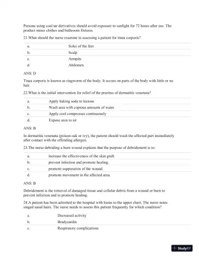 Test Bank For Clinical Gudelines In Primary Care, 3rd Edition - Page 20 preview image