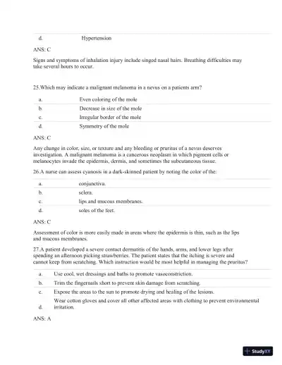 Test Bank For Clinical Gudelines In Primary Care, 3rd Edition - Page 21 preview image