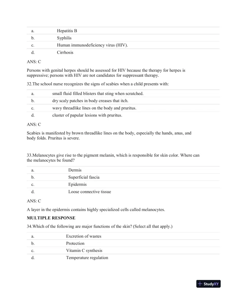 Test Bank For Clinical Gudelines In Primary Care, 3rd Edition, page 23