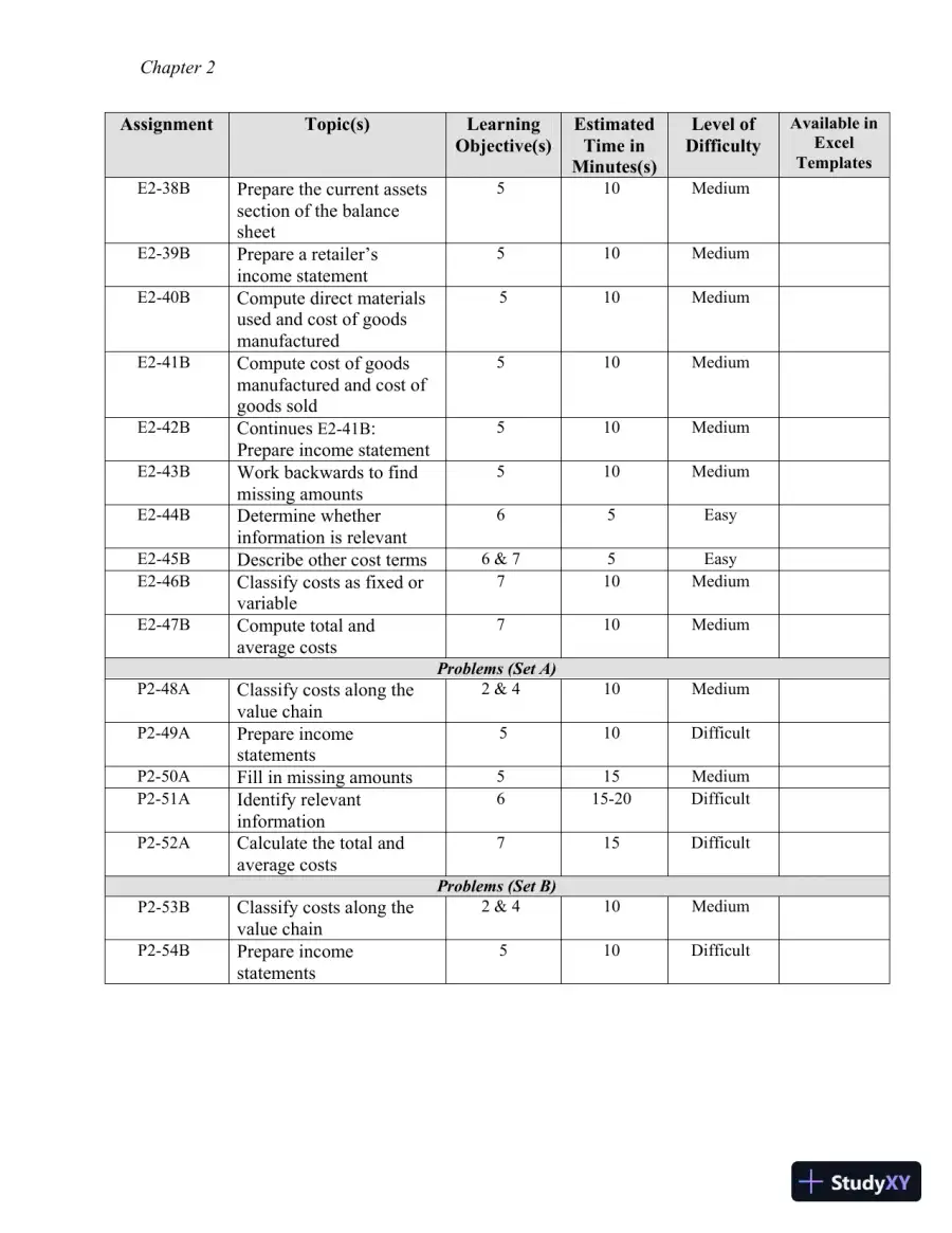 Class Notes for Managerial Accounting, Second Canadian Edition, page 23