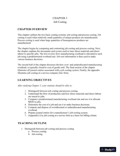 Class Notes for Managerial Accounting, Second Canadian Edition - Page 28 preview image