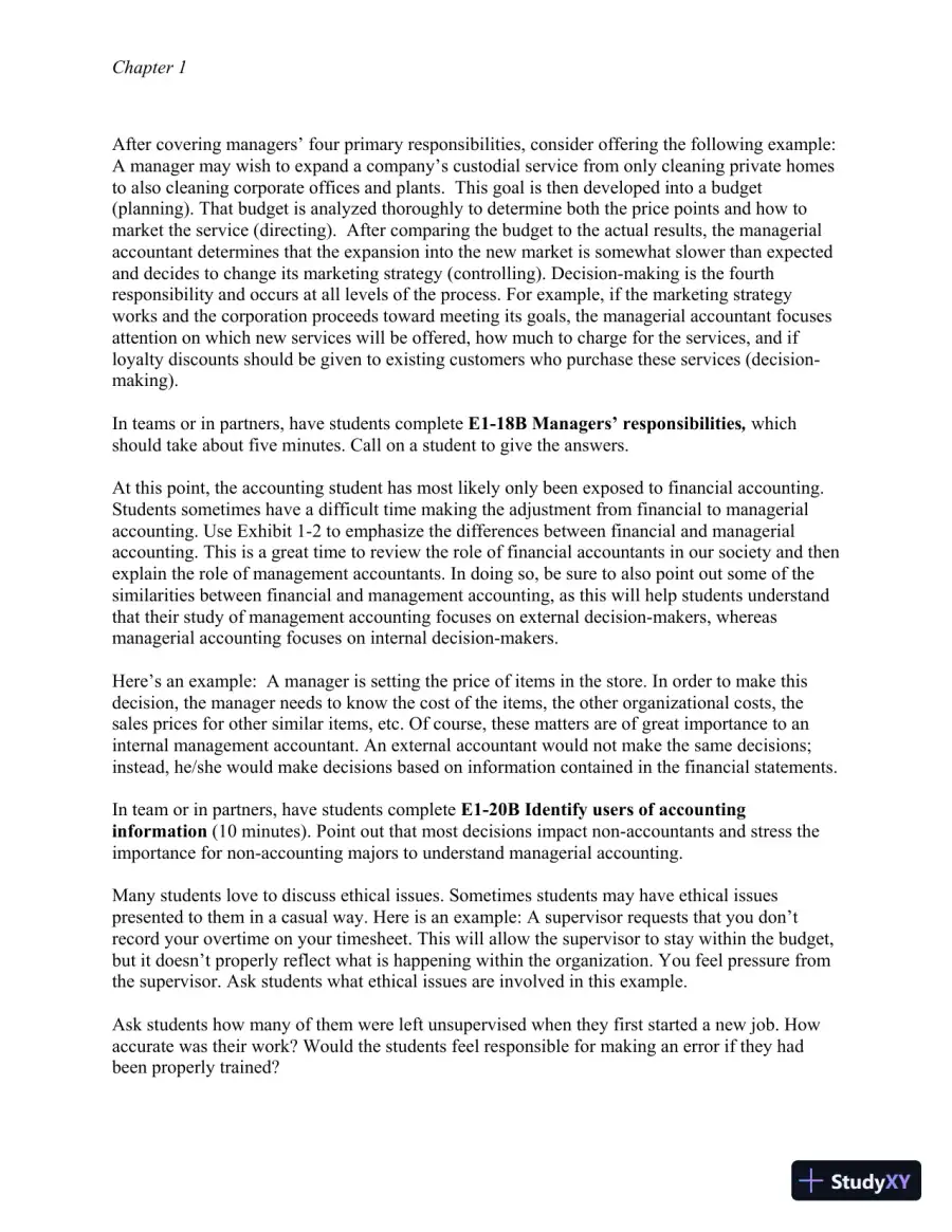 Class Notes for Managerial Accounting, Second Canadian Edition, page 7