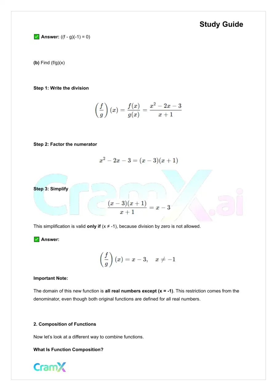 Precalculus - Functions, page 2